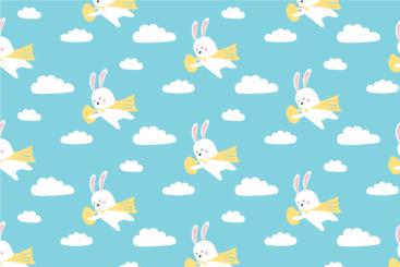 Baumwoll-Popeline - Super-Rabbit 