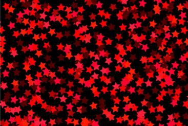 Wärme-Fleece - Sternenkonfetti Schwarz