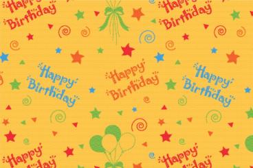 Trevira CS - Happy Birthday Gelb