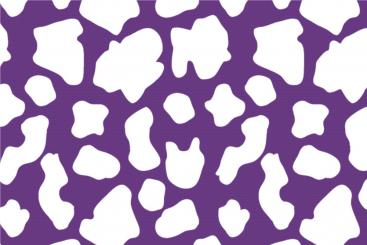 Wellness-Fleece - Kuh Lila/Weiß