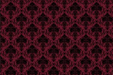 Blackout-Stoff - Barock - Elegance-Ornament - Dunkelrot/Schwarz - 2,0 Meter 