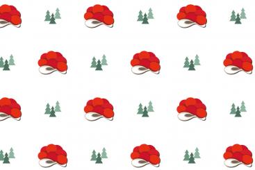 Dekostoff - Black Forest - Weiß - 2,0 Meter 