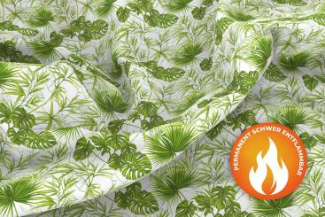 Blackout perm. schwer entflammbar - Exotischer Farnwald 