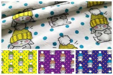 Frottee-Fleece - Hase Frosty 