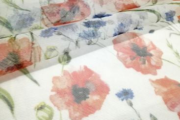 Moskitonetz-Stoff - Mohnblüten-Traum 