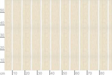 Voile Streifen Jever 300cm breit Creme