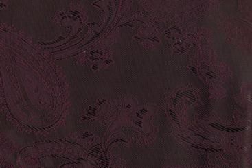 Jacquard-Taft - Paisley - Brombeer/Schwarz - 1,0 Meter 