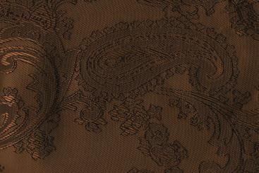 Jacquard-Taft - Paisley - Braun/Schwarz - 1,0 Meter 