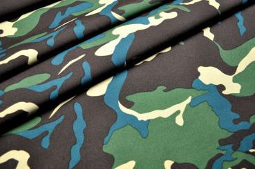 Universalstoff - Camouflage Tarngrün