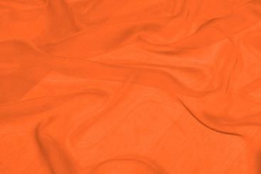 Chiffon Stoff - Orange - 1,0 Meter 