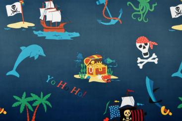 Ultraschall-Zuschnitt - a: 90 x b: 250 cm - Blackout - Schatz der Meere 