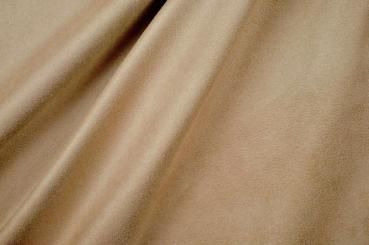 Gardinen- und Dekostoff Softvelours - uni - Beige - 1,0 Meter 