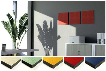 Akustikpaneel Wand - Blue Fiber - 40 x 40 cm - inkl. Befestigung 