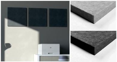 Akustikpaneel Wand - Blue Fiber - 40 x 40 cm - inkl. Befestigung 