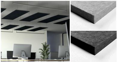 Akustikpaneel Decke - Blue Fiber - 160 x 50 cm - inkl. Befestigung 