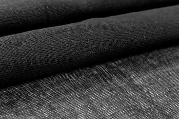 Baumwolle leicht - Schleiernessel 160 cm - Schwarz 