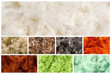 Wollflocken zum Dekorieren und Filzen 