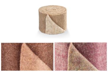 Vintage Filz zweifarbig - 15 cm breit - 5 m-Rolle 