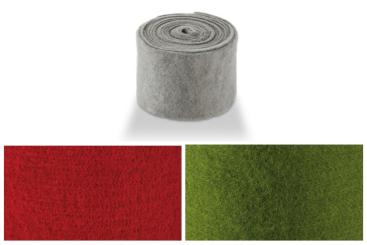 Wollfilz-Band 7,5 cm breit - uni - 5 m-Rolle 