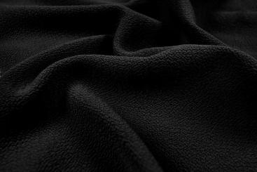 Crêpe-Chiffon - Uni Schwarz