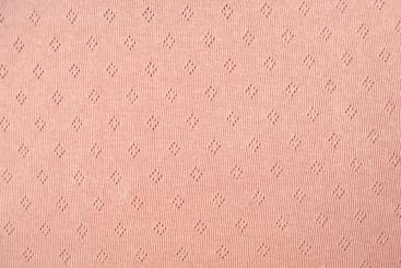 Ajour-Muster Raute - Jersey - Uni - Rosa - 1,0 Meter 