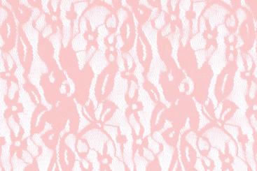 Wäsche-Spitze elastisch - Blüten Rosé