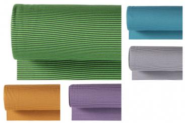 Bündchen-Stoff - Feine Ringel 