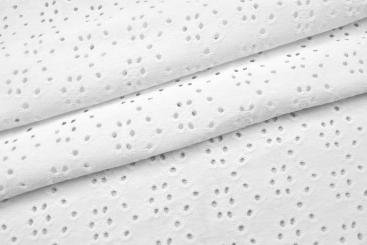 Jersey-Stickerei - Bella - Weiß 