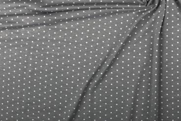 Baumwoll-Jersey - Small Dots - Grau 