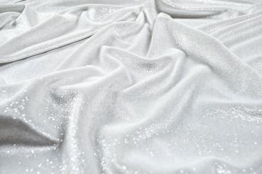 Pannesamt-Abendkleiderstoff - Weiß 