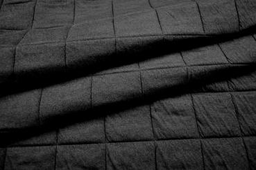 Jacquard-Steppstoff - Maxi Squares - Schwarz 