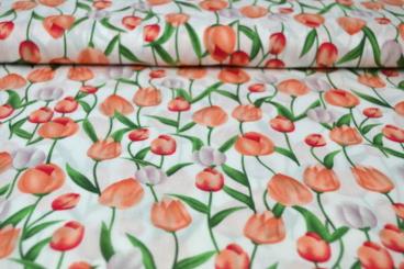 Viskosestoff - Tulpen-Traum 