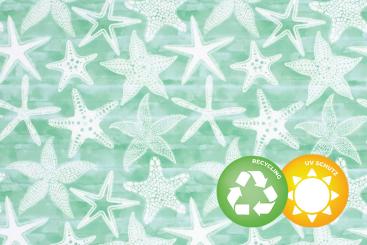 Badeanzugstoff Recycling - Seesterne 