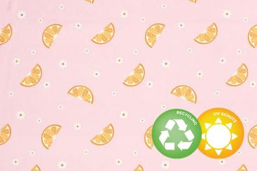 Badeanzugstoff Recycling - Orangen 
