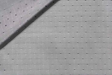 Jacquard-Taft deluxe - Punkte - Silber 