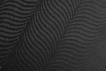 Jacquard-Taft deluxe - Waves - Schwarz 