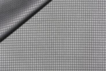 Jacquard-Taft deluxe - Pepita - Silber 