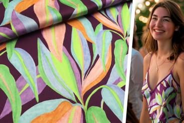 Baumwollsatin Digital - Milena 