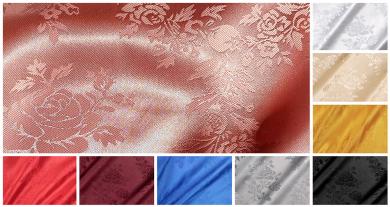 Satin-Jacquard - Rosen 