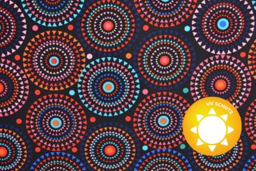 Badeanzugstoff - Bunte Mandalas 