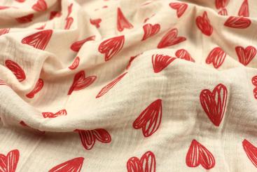 Musselin - Herzen 