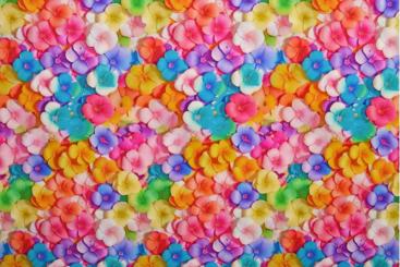 Viskosestoff 3D - Blütenmeer 