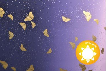 Badeanzugstoff - Golden Butterflies 