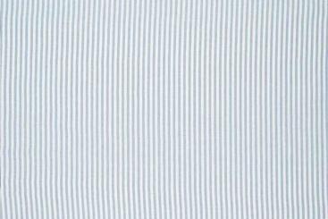 Leinen-Look - Luftige Streifen - Himmelblau 