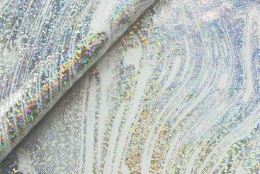 Lycra Tanzkleiderstoff - Luna - Weiß 