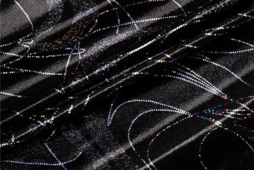 Lycra Tanzkleiderstoff - Nebula - Schwarz 