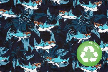 Badehosen Stoff - Cool Shark 