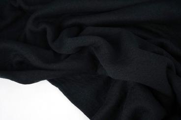 Musselin-Baumwolljersey - Schwarz 