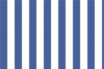 Blackout - Blockstreifen 6 cm Royalblau/Weiß