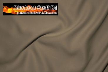 Blackout-Stoff - permanent schwer entflammbar - Stone - 1,0 Meter 